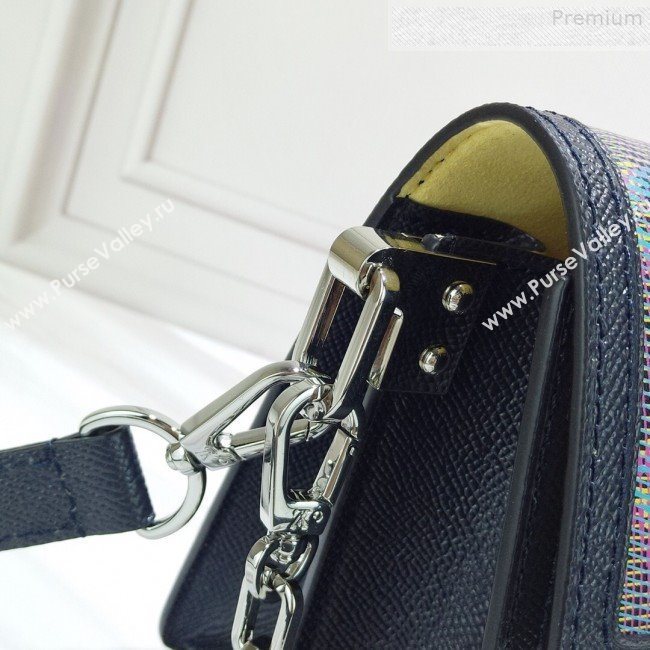 Louis Vuitton Mini Dauphine Monogram Pop Print Shoulder Bag M55454 Blue 2019 (GAOS-9073163)