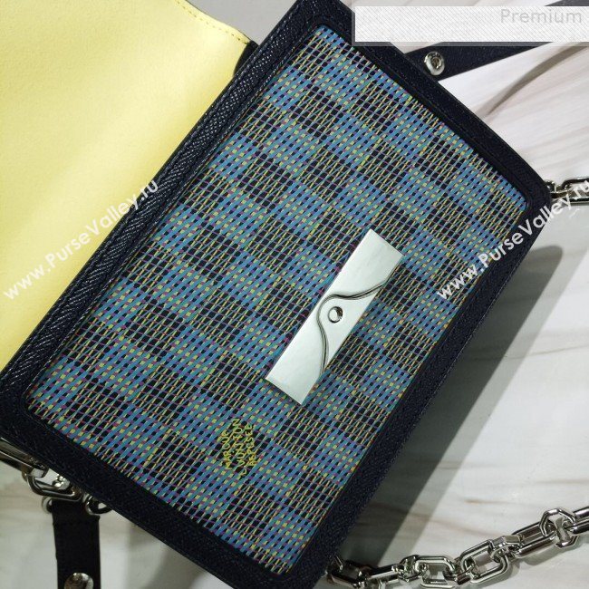 Louis Vuitton Mini Dauphine Monogram Pop Print Shoulder Bag M55454 Blue 2019 (GAOS-9073163)