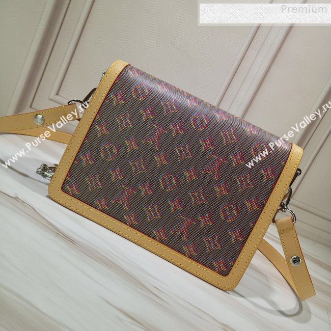 Louis Vuitton Dauphine MM Monogram Pop Print Shoulder Bag M55452 Red 2019 (GAOS-9073162)