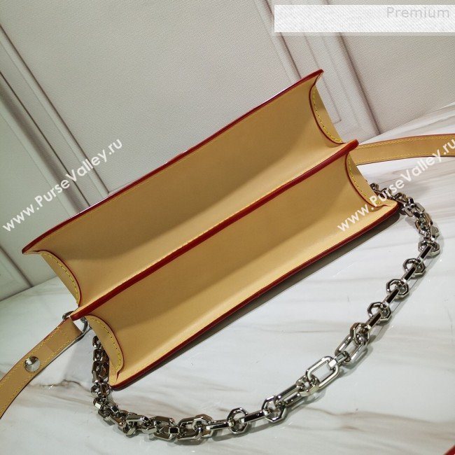 Louis Vuitton Dauphine MM Monogram Pop Print Shoulder Bag M55452 Red 2019 (GAOS-9073162)