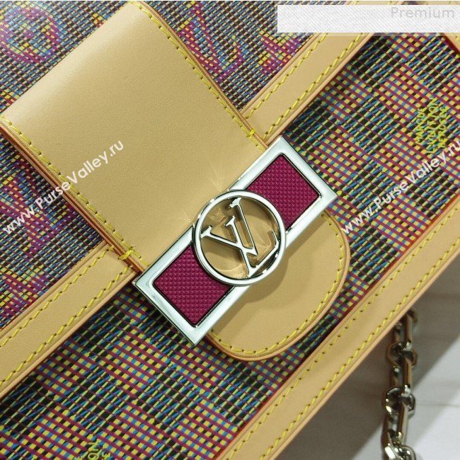 Louis Vuitton Dauphine MM Monogram Pop Print Shoulder Bag M55452 Red 2019 (GAOS-9073162)