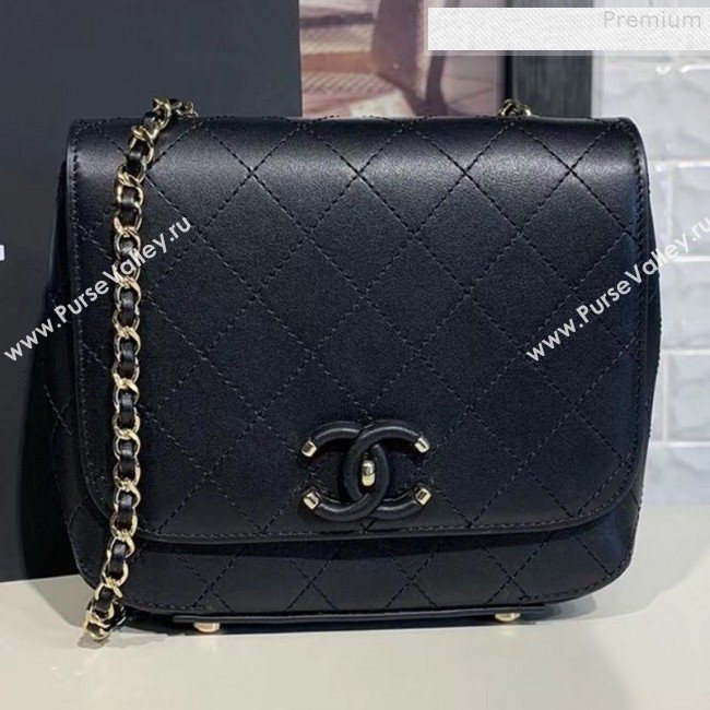 Chanel Quilted Calfskin Small Flap Bag AS0532 Black 2019 (KAIS-9080601)