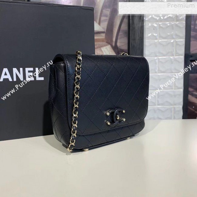 Chanel Quilted Calfskin Small Flap Bag AS0532 Black 2019 (KAIS-9080601)