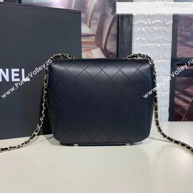 Chanel Quilted Calfskin Small Flap Bag AS0532 Black 2019 (KAIS-9080601)