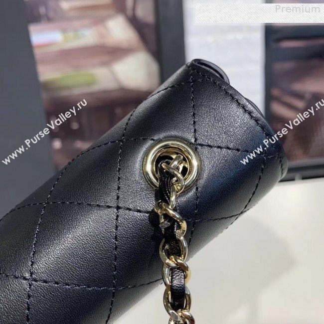 Chanel Quilted Calfskin Small Flap Bag AS0532 Black 2019 (KAIS-9080601)