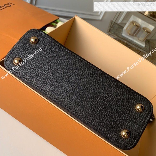 Louis Vuitton Capucines BB with Braided Handle M55236 Black/White 2019 (KD-9080622)