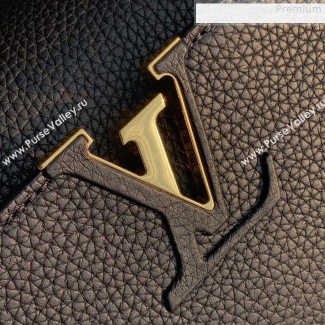 Louis Vuitton Capucines PM with Braided Handle M55083 Black/White 2019 (KD-9080621)