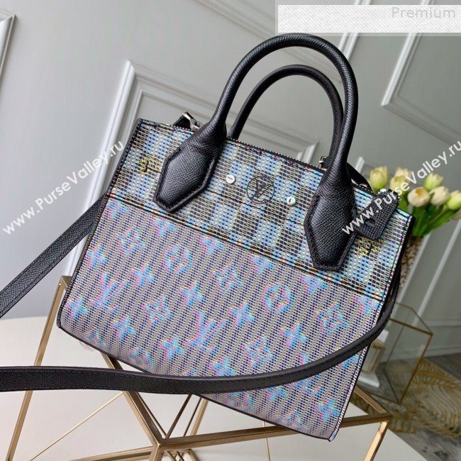 Louis Vuitton Monogram Pop City Steamer Mini Top handle Bag M55469 Blue 2019 (KD-9080623)