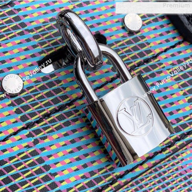 Louis Vuitton Monogram Pop City Steamer Mini Top handle Bag M55469 Blue 2019 (KD-9080623)