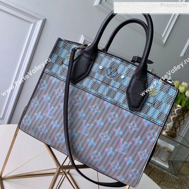 Louis Vuitton Monogram Pop City Steamer PM Top handle Bag M55469 Blue 2019 (KD-9080624)
