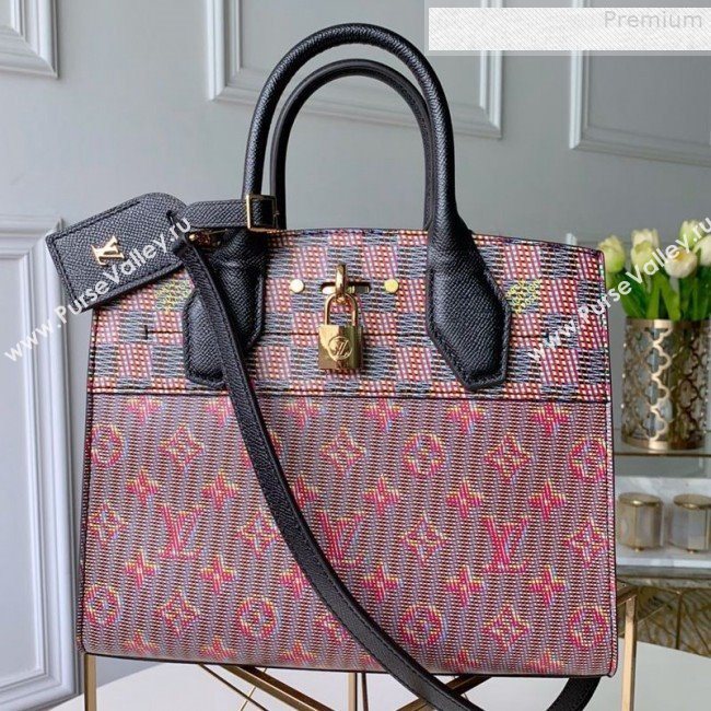 Louis Vuitton Monogram Pop City Steamer PM Top handle Bag M55469 Red 2019 (KD-9080626)
