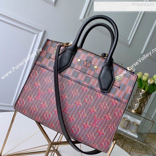Louis Vuitton Monogram Pop City Steamer PM Top handle Bag M55469 Red 2019 (KD-9080626)