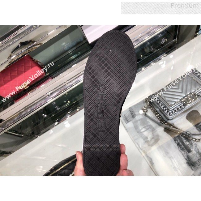 Chanel Slingback Espadrilles G34817 Black/Gold 2019 (XO-9080761)