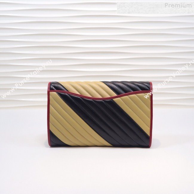 Gucci GG Diagonal Marmont Clutch ‎498079 Beige 2019 (MINGH-9080662)