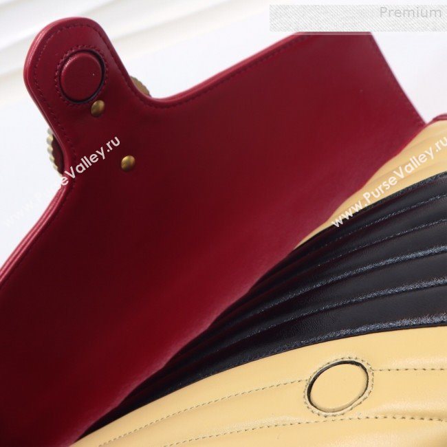 Gucci GG Diagonal Marmont Clutch ‎498079 Beige 2019 (MINGH-9080662)