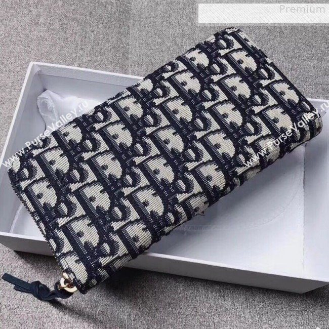 Dior Voyageur Oblique Canvas Zipped Long Wallet 2019 (XYD-9080672)