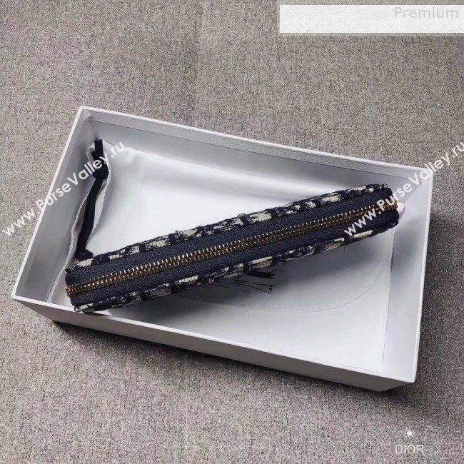 Dior Voyageur Oblique Canvas Zipped Long Wallet 2019 (XYD-9080672)