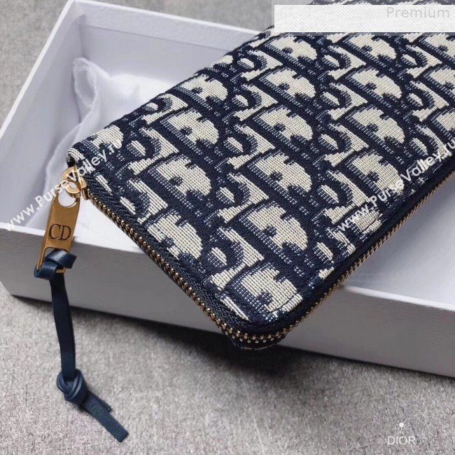 Dior Voyageur Oblique Canvas Zipped Long Wallet 2019 (XYD-9080672)