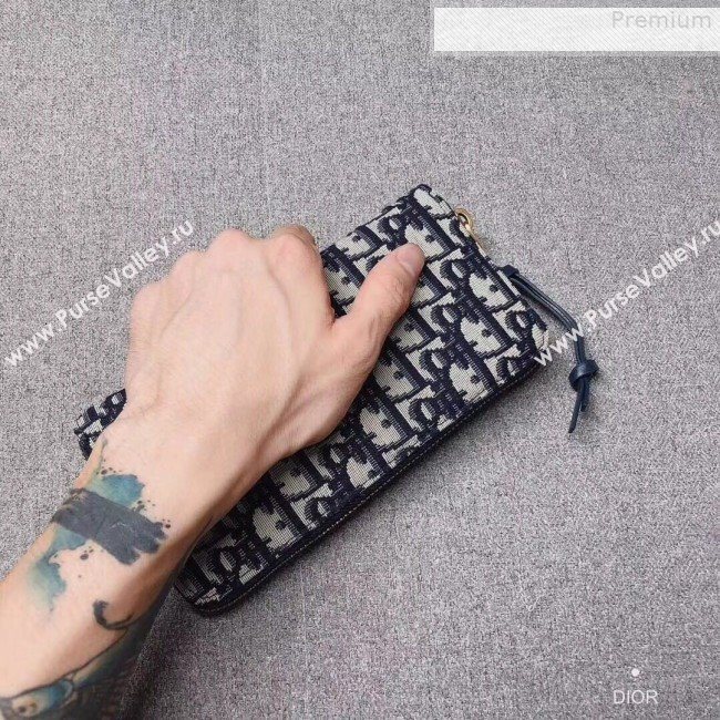 Dior Voyageur Oblique Canvas Zipped Long Wallet 2019 (XYD-9080672)