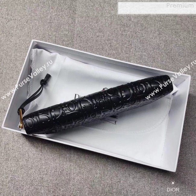 Dior Voyageur Logo Embossed Leather Zipped Long Wallet Black 2019 (XYD-9080673)