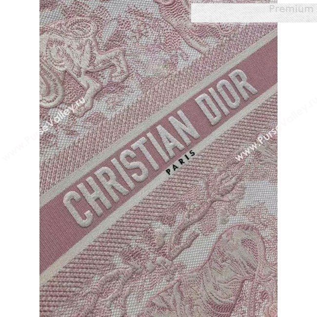 Dior Book Tote Bag in Toile de Jouy Canvas Pink 2018 (BINF-9080701)
