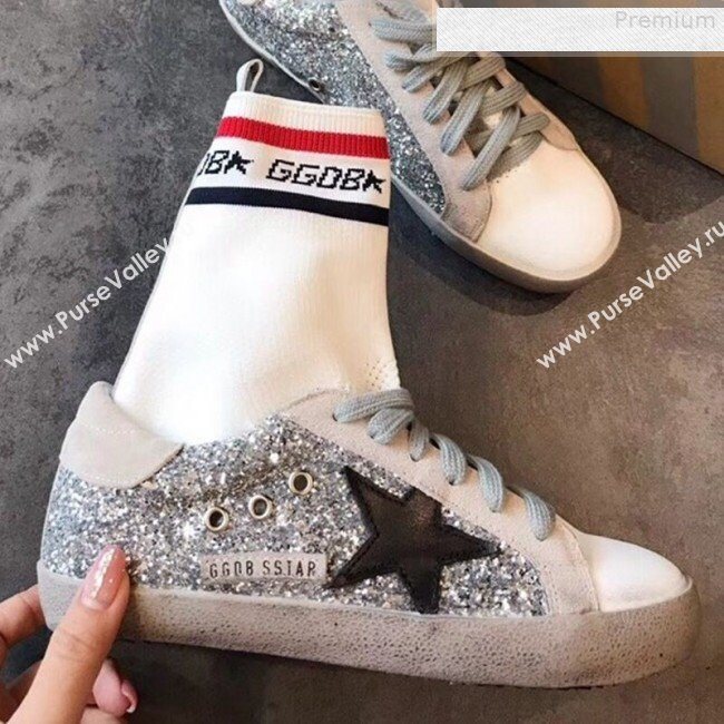 Golden Goose GGDB Star Sequin Sock Sneaker Boots 2019 (EM-9080732)