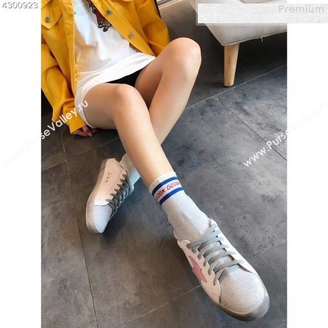 Golden Goose GGDB Star Sock Sneaker Boots White/Gold Tail 2019  (EM-9080733)