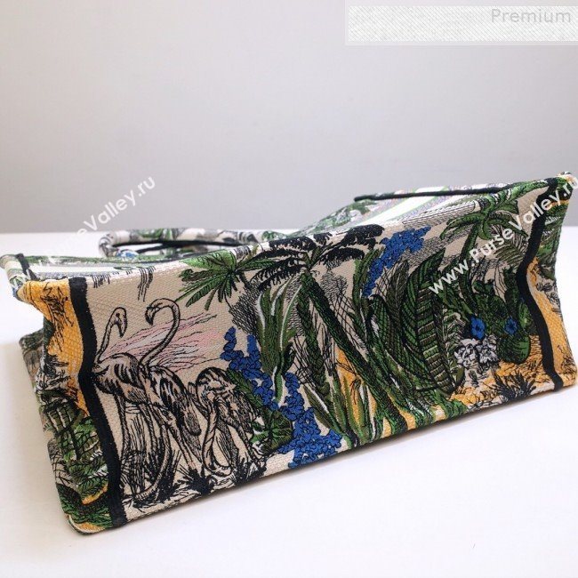 Dior Book Tote Small Bag in Green Leaf Tropicalia Embroidered Canvas 2019 (BINF-9080952)