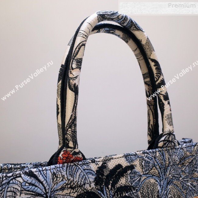 Dior Book Tote Small Bag in Blue Tropicalia Embroidered Canvas 2019 (BINF-9080953)