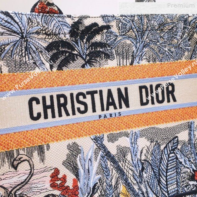 Dior Book Tote Small Bag in Blue Tropicalia Embroidered Canvas 2019 (BINF-9080953)