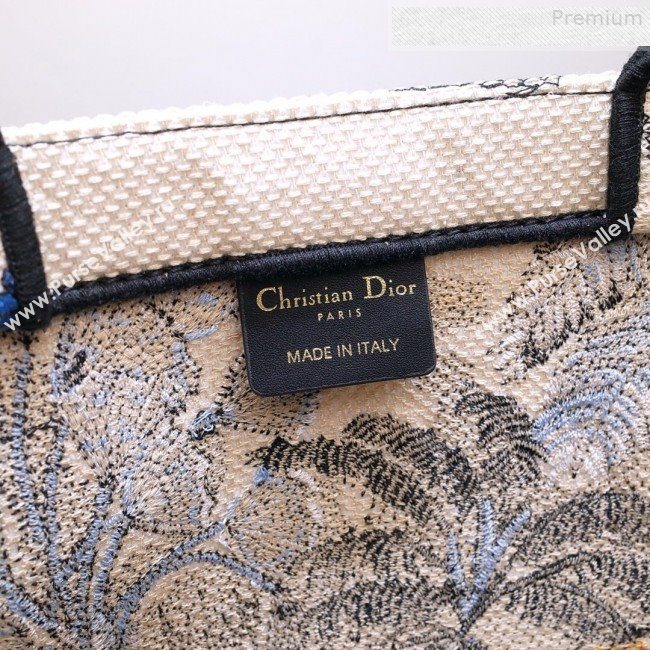Dior Book Tote Large Bag in Blue Tropicalia Embroidered Canvas 2019 (BINF-9080951)