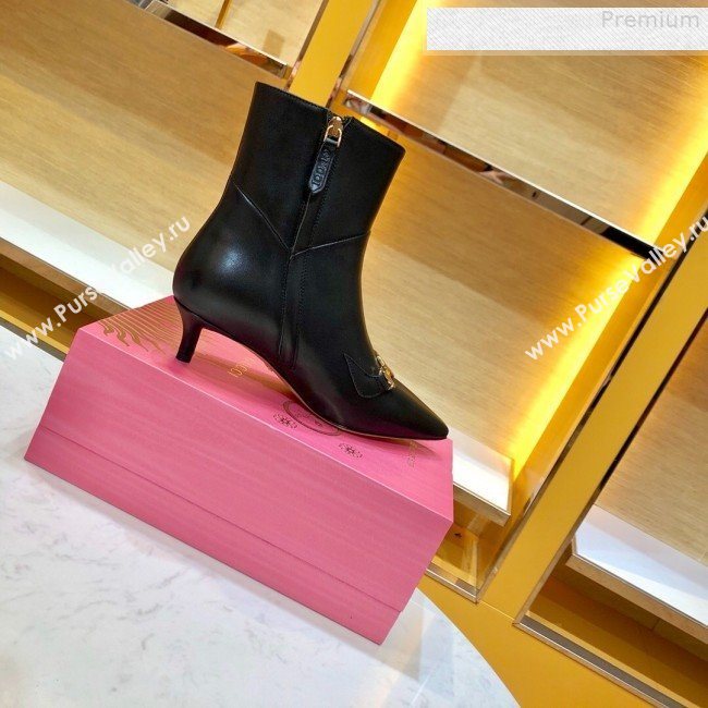Gucci Zumi Leather Heel Short Boot 577157 Black 2019 (SIYA-9081015)