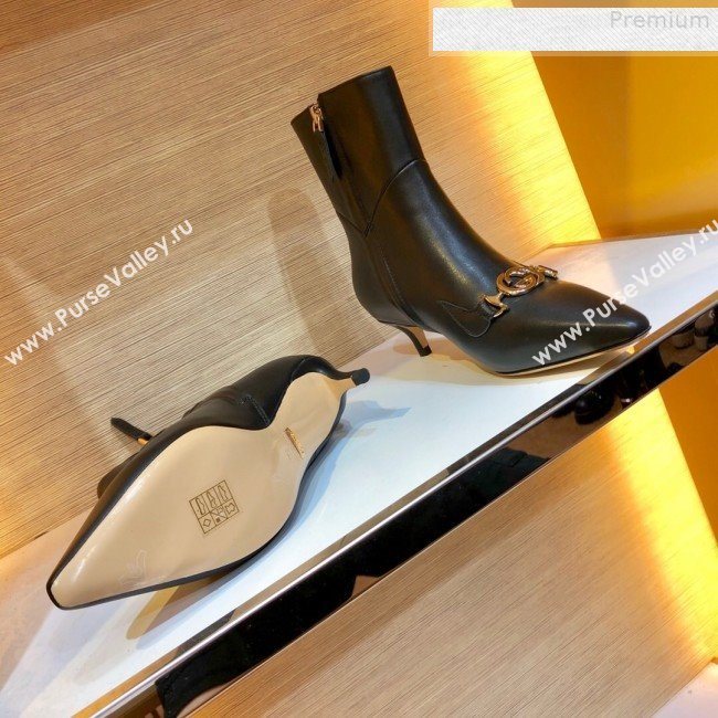 Gucci Zumi Leather Heel Short Boot 577157 Black 2019 (SIYA-9081015)
