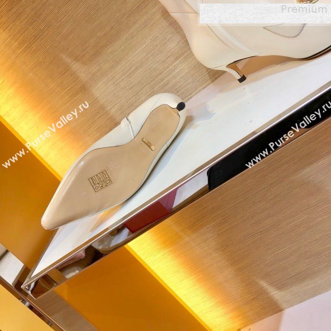 Gucci Zumi Leather Heel Short Boot 577157 White 2019 (SIYA-9081016)