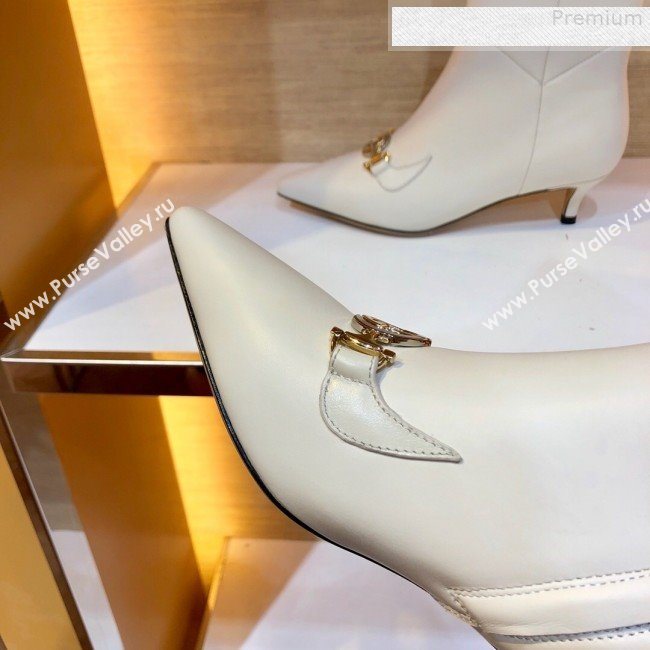 Gucci Zumi Leather Heel Short Boot 577157 White 2019 (SIYA-9081016)