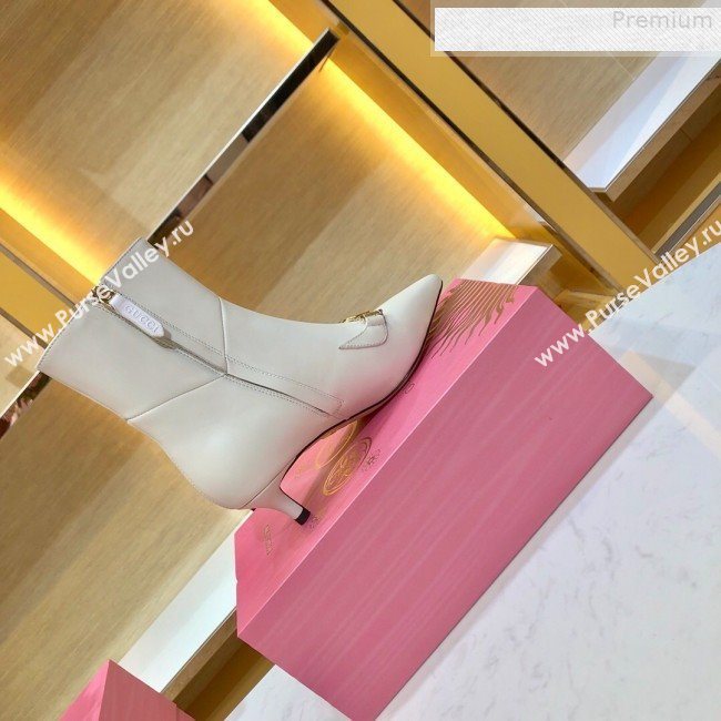 Gucci Zumi Leather Heel Short Boot 577157 White 2019 (SIYA-9081016)