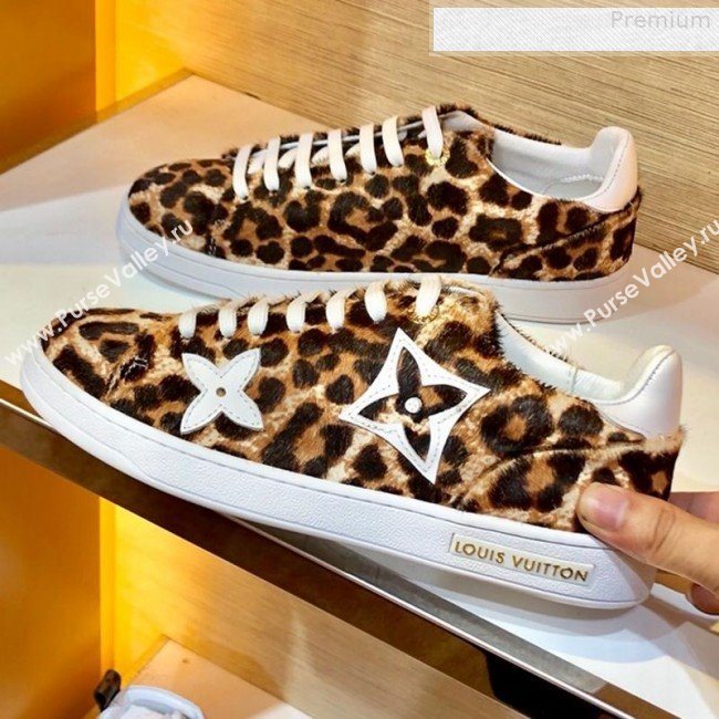 Louis Vuitton Stellar Leopard Print Sneakers 1A5NQK 2019 (For Women and Men) (SIYA-9081212)