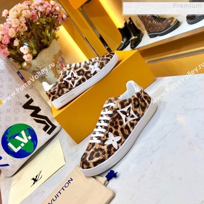 Louis Vuitton Stellar Leopard Print Sneakers 1A5NQK 2019 (For Women and Men) (SIYA-9081212)