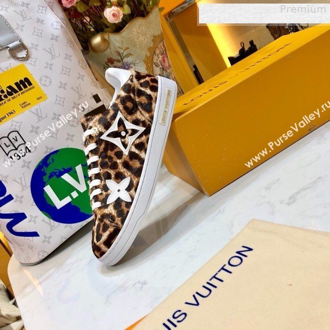 Louis Vuitton Stellar Leopard Print Sneakers 1A5NQK 2019 (For Women and Men) (SIYA-9081212)