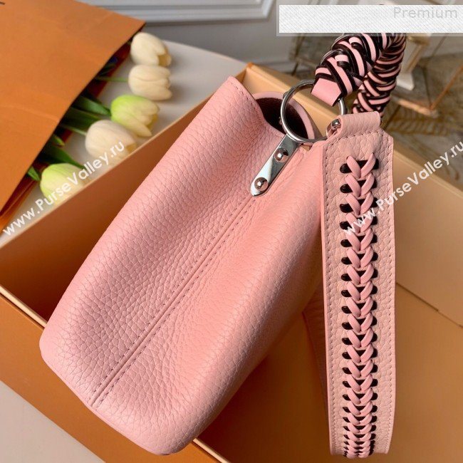Louis Vuitton Capucines BB with Braided Handle M55236 Pink 2019 (KD-9080901)