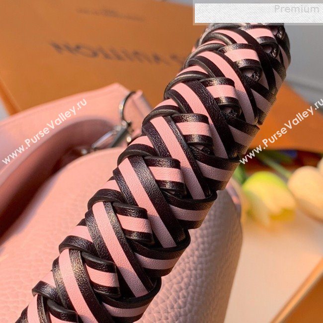 Louis Vuitton Capucines BB with Braided Handle M55236 Pink 2019 (KD-9080901)