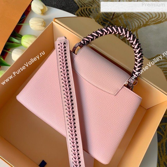 Louis Vuitton Capucines PM with Braided Handle M55083 Pink 2019 (KD-9080902)