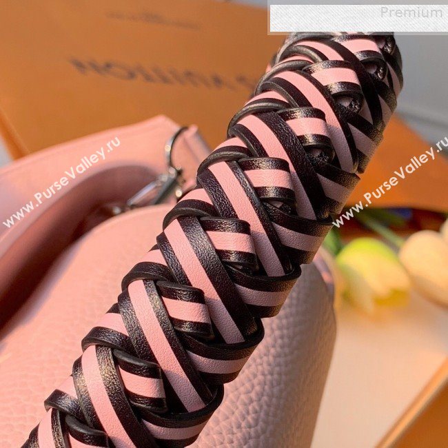 Louis Vuitton Capucines PM with Braided Handle M55083 Pink 2019 (KD-9080902)
