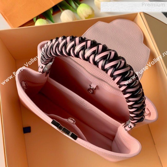 Louis Vuitton Capucines PM with Braided Handle M55083 Pink 2019 (KD-9080902)