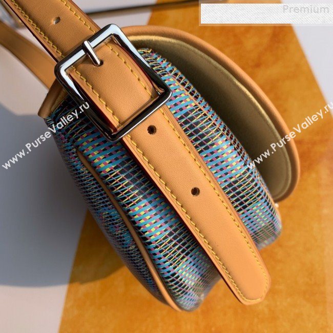 Louis Vuitton Tambourin Monogram Pop Round Shoulder Bag M55460 Blue 2019 (KD-9080904)