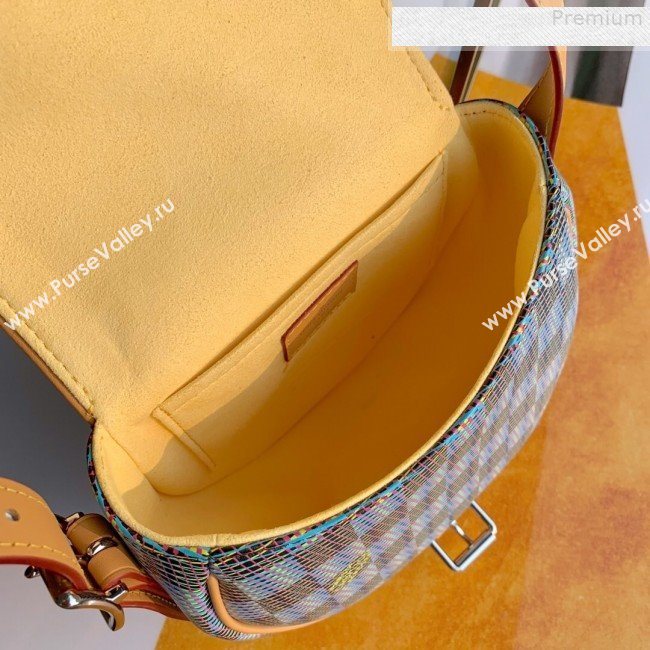 Louis Vuitton Tambourin Monogram Pop Round Shoulder Bag M55460 Blue 2019 (KD-9080904)