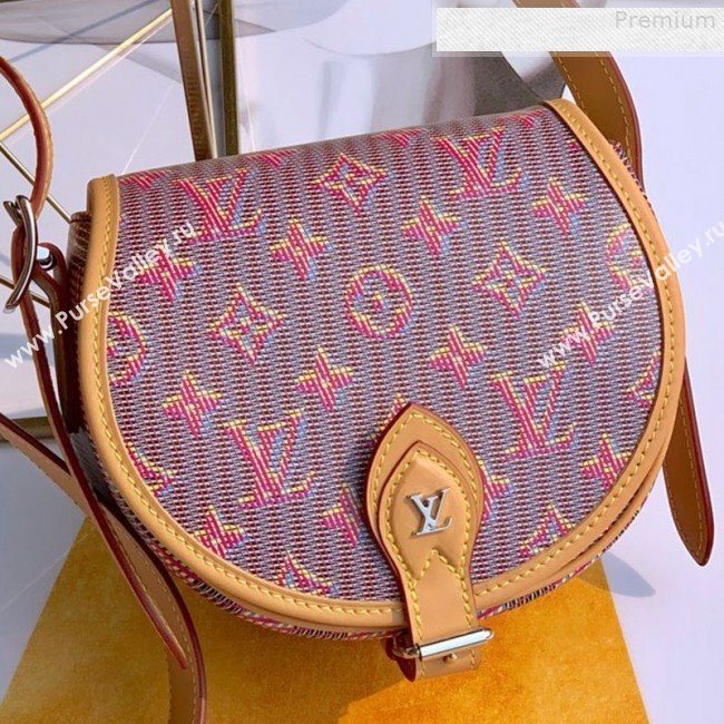 Louis Vuitton Tambourin Monogram Pop Round Shoulder Bag M55460 Red 2019 (KD-9080903)