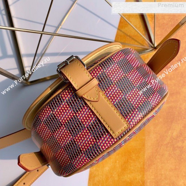 Louis Vuitton Tambourin Monogram Pop Round Shoulder Bag M55460 Red 2019 (KD-9080903)