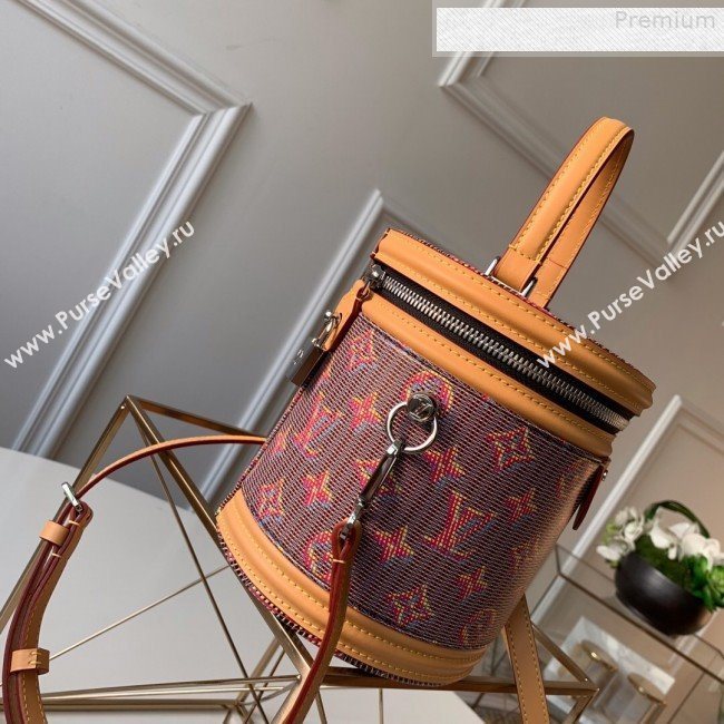 Louis Vuitton Cannes Monogram Pop Bucket Top Handle Bag M55457 Red 2019 (KD-9080905)