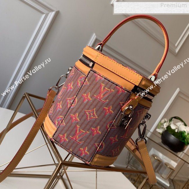 Louis Vuitton Cannes Monogram Pop Bucket Top Handle Bag M55457 Red 2019 (KD-9080905)